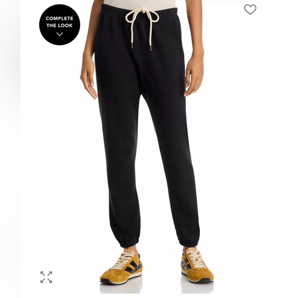 THE GREAT. The Stadium Sweatpants in black 100% cotton size 1 size small - Picture 2 of 11